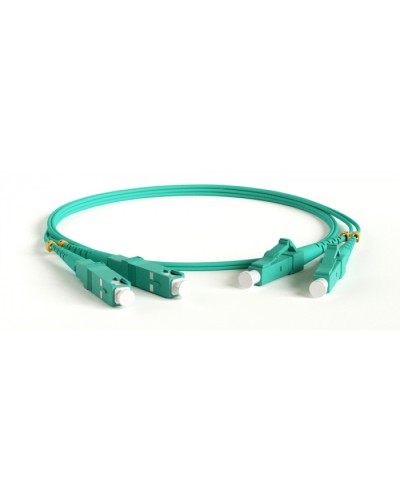 Патч-корд волоконно-оптический Hyperline FC-D2-503-LC/PR-ST/PR-H-30M-LSZH-AQ в Ногинске Патч-корды оптические Pintop.ru