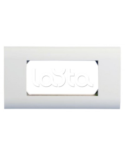 Панель лицевая 80x148, для 4х модулей 45x22.5 Hyperline FP-2M45-1-WH в Ногинске Аксессуары для кабель-канала Pintop.ru