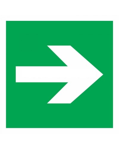 Знак эвакуационный Направляющая стрелка 100x100 (5шт/уп) REXANT 56-0029 в Ногинске Дополнительное оборудование для ОПС Pintop.ru