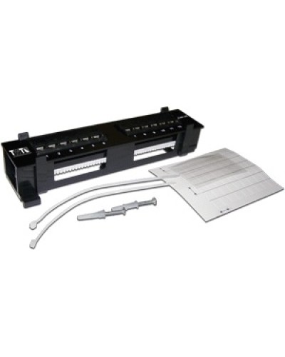 Патч-панель настенная горизонтальная 12 портов RJ-45 TWT TWT-PP12UTP-H в Ногинске Патч панель Pintop.ru