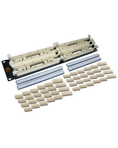 Панель кроссовая 110 типа, 200 пар, 19, 2U LANMASTER LAN-RS110-200FT в Ногинске Кроссовое оборудование тип 110 Pintop.ru