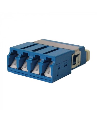 Адаптер оптический LC SM, со шторкой, корпус SC, квадро LANMASTER (LAN-4LCS/SH-AM-SM) в Ногинске Проходные адаптеры и розетки оптические Pintop.ru