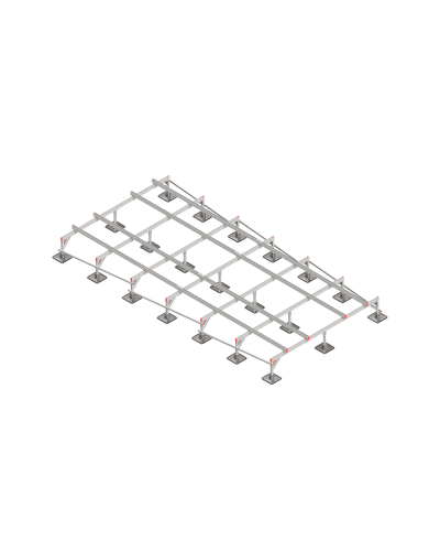 Опорная конструкция для установки оборудования TECHNORAPTOR STEELFOOT 3000х6000 тип 1 КМ-профиль (KM-TR-STF-SSEI-3000-6000-1) в Ногинске Системы видеонаблюдения Pintop.ru