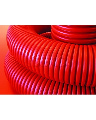 Труба гибкая двустенная для кабельной канализации д.75мм 75 м цвет красный DKC 120975 в Ногинске Труба гофрированная Pintop.ru