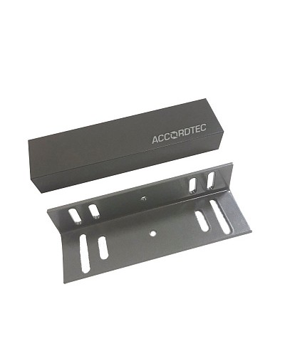 Электромагнитный влагозащищенный замок премиум-класса AccordTec ML-200K Premium Grey с уголком в Ногинске Электромагнитные замки Pintop.ru