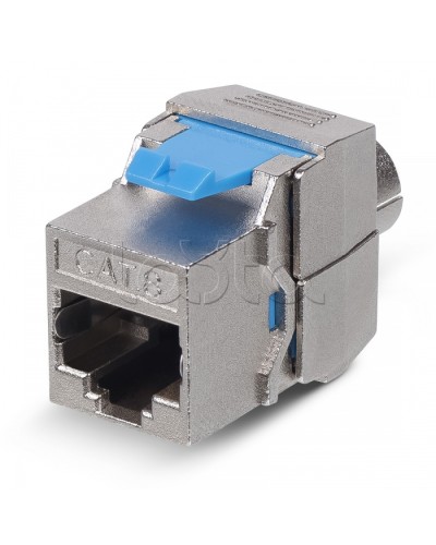 Вставка Keystone Jack RJ-45(8P8C) Cabeus KJ-RJ45-Cat.8-SH-180-Toolless в Ногинске Модули Keystone Pintop.ru