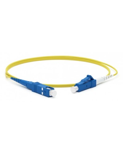 Патч-корд волоконно-оптическийLC/UPC-SC/UPC (20м) Hyperline FC-S2-9-LC/UR-SC/UR-H-20M-LSZH-YL в Ногинске Патч-корды оптические Pintop.ru