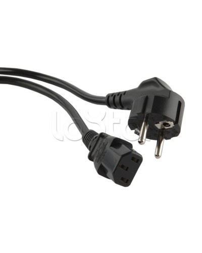 Кабель питания 5.0 м Hyperline PWC-IEC13-SHM-5.0-BK в Ногинске Патч-корды и пигтейлы Pintop.ru