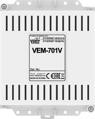 Ethernet модуль Vizit VEM-701V в Ногинске Аксессуары для многоабонентных систем Pintop.ru