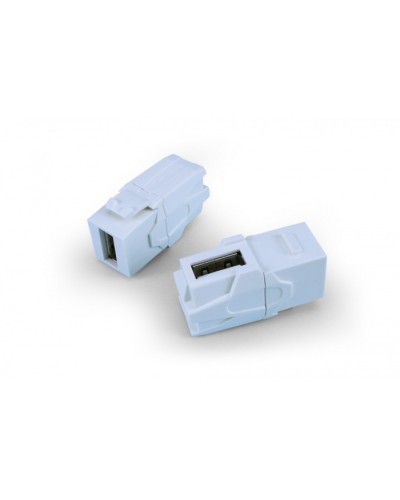 Вставка формата Keystone Jack Hyperline (KJ1-USB-VA2-WH) в Ногинске Кроссы оптические Pintop.ru