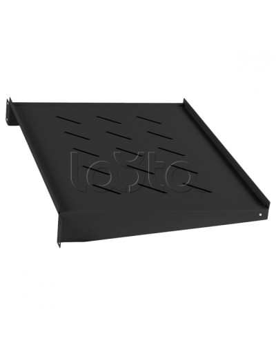 Полка 19 перфорированная консольная 2U глубина 315мм (цвет черный) Cabeus SH-J017-2U-315-BK в Ногинске Полки для шкафов и стоек Pintop.ru