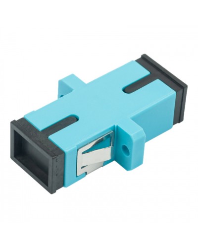 Адаптер оптический проходной SC-SC, OM3, симплекс (simplex), бирюзовый Datarex DR-540023 в Ногинске Коммутационные изделия Pintop.ru