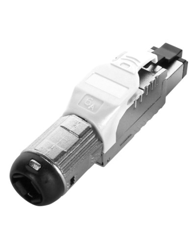 Разъем полевой оконцовки RJ-45 Hyperline (PLUE-8P8C-S-C6A-SH-WH) в Ногинске Патч-корды и пигтейлы Pintop.ru