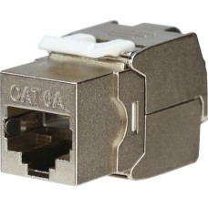 Модуль Keystone, Jack RJ-45(8P8C), FTP экранированный, CAT 6A, тип 180 град., самозажимной REXANT PRO 02-0361
