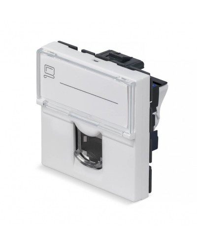 Модуль Keystone Jack RJ-45(8P8C), 180 градусов, категория 6 Cabeus (KJ-RJ45-Cat.6-180T-FP-L-45) в Ногинске Модули Keystone Pintop.ru