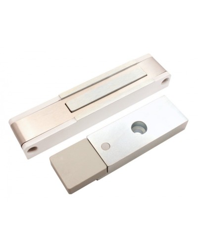 Электромагнитный замок с датчиком состояния двери ALeko ALM-150P (24В белый) в Ногинске Электромагнитные замки Pintop.ru