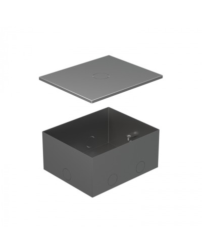BOX/4 Металлическая коробка с крышкой для заливки в пол 159,6х133,6х75мм для люков 70040 Экопласт (70141) в Ногинске Системы лючков и колонн Pintop.ru