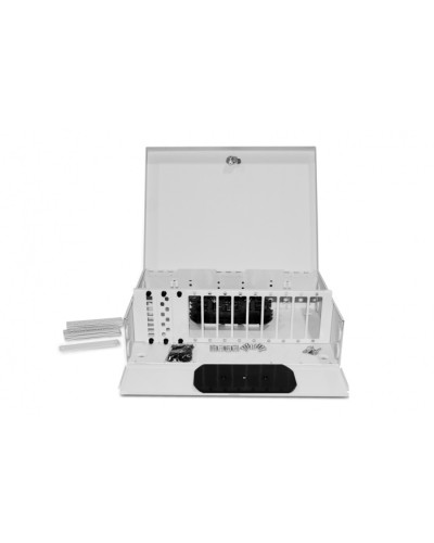 Бокс оптический Hyperline FO-WBX-12xSLT-W140H42-96UN-GY в Ногинске Кросс оптический Pintop.ru