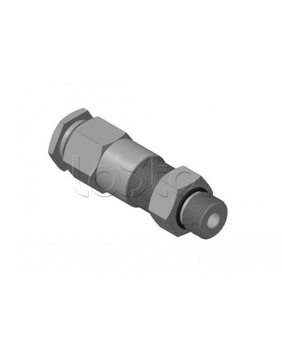 Кабельный ввод для бронированного кабеля с двойным уплотнением, резьбой G1/2, внешним диаметром кабеля D=8-12 мм и проходным диаметром кабеля d=4-8 мм Спектрон КВБ-12/8-2У-М-G1/2 в Ногинске Аксессуары для кабель-канала Pintop.ru