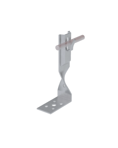 Угловой держатель зажимной скрученный для прутка Ø 5-8 мм H70 мм КМ-Профиль (UDZS-H70-D5-8) в Ногинске Монтажные материалы Pintop.ru