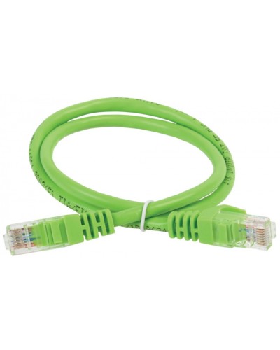 ITK Коммутационный шнур (патч-корд), кат.5Е UTP, 2м, зеленый (PC02-C5EU-2M) в Ногинске Патч-корды и пигтейлы Pintop.ru