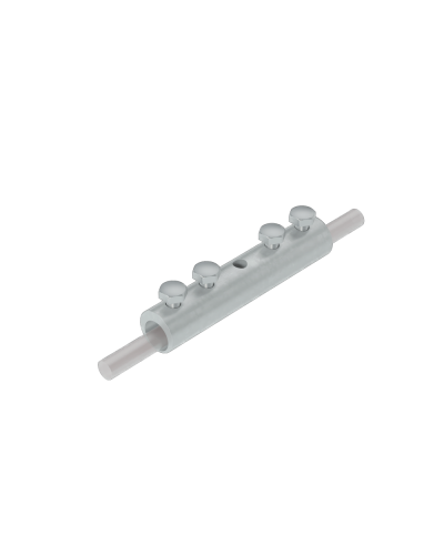 Четырехболтовой сквозной соединитель прутка Ø 5-10 мм КМ-Профиль (4SS-D5-10) в Ногинске Крепеж Pintop.ru