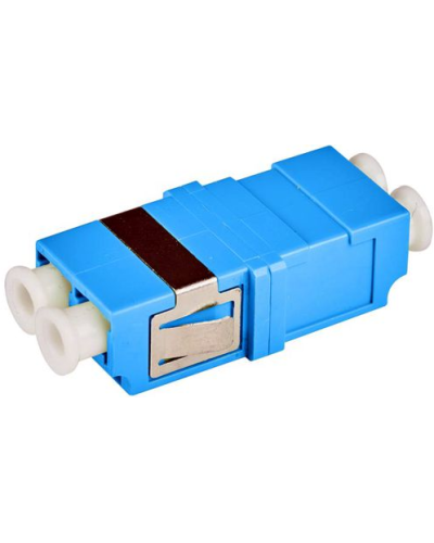 Адаптер оптический LC, OM3, корпус SC без фланцев, дуплексный LANMASTER LAN-2LCS/NF-AM-OM3 в Ногинске Коннекторы Pintop.ru