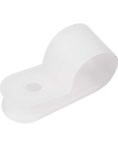 Кабельная скоба под винт 9 мм, белая, упаковка 50 шт. Rexant (07-4409) в Ногинске Держатели, клипсы, скобы Pintop.ru