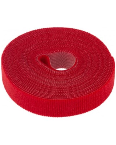 Лента-липучка многоразовая 5 м х 20мм, красная (1 шт/уп) REXANT 07-7524 в Ногинске Монтажные материалы Pintop.ru