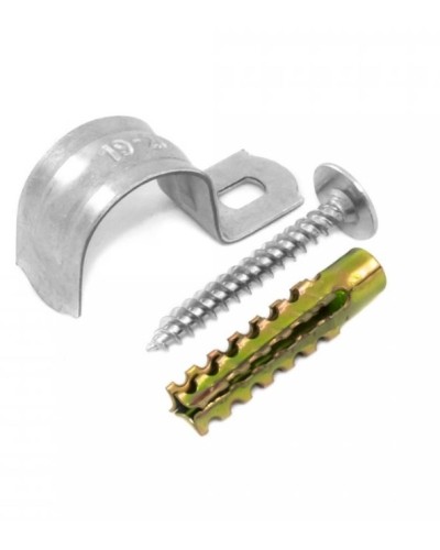 Комплекты для крепления ОКЛ с использованием самореза, дюбеля и скобы СМО 12-13 (100 шт) Промрукав (PR08.4993) в Ногинске Держатели, клипсы, скобы Pintop.ru