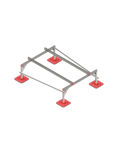 Опорная конструкция для установки оборудования TECHNORAPTOR FOOT 1500х2000 тип 1 КМ-профиль (KM-TR-F-SSEI-1500-2000-1) в Ногинске Системы видеонаблюдения Pintop.ru