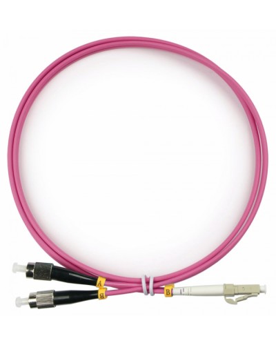 Шнур оптический duplex LC-FC 50/125 mm OM4 1,5м LSZH Cabeus FOP-50-OM4-LC-FC-1,5m в Ногинске Патч-корды оптические Pintop.ru