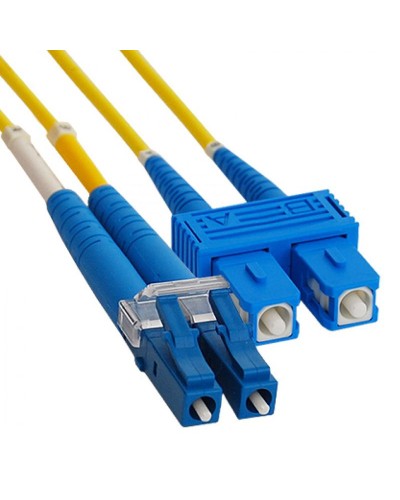 Патч-корд оптический переходной (SM), 9/125 (OS2), LC/UPC-SC/UPC, (Duplex), LSZH, 2м REXANT 50-2410 в Ногинске Патч-корды оптические Pintop.ru