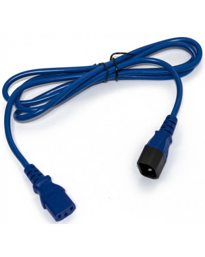 Кабель питания монитор-компьютер Hyperline PWC-IEC13-IEC14-0.5-BL в Ногинске Патч-корды и пигтейлы Pintop.ru