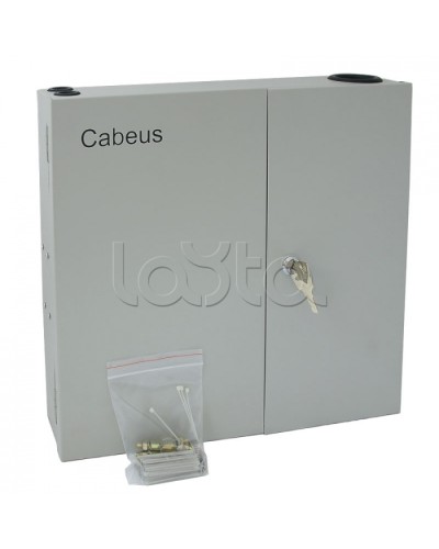 Бокс оптический настенный 19 на 16 SC/2xLC портов Cabeus FO-WL-16SC-K в Ногинске Кросс оптический Pintop.ru