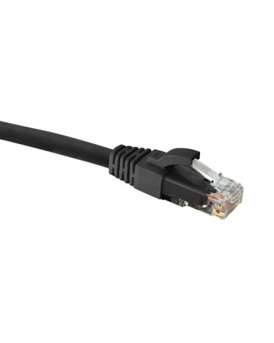 Коммутационный шнур категории 5e, U/UTP,LSZH, T568B, черный, 1.0 м Eurolan (21D-U5-01BL) в Ногинске Патчкорды (медные) Pintop.ru