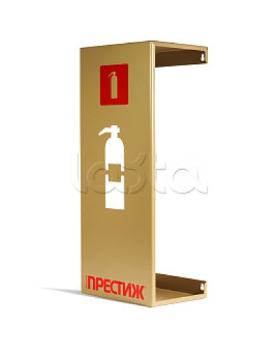 Подставка настенная под огнетушитель ПРЕСТИЖ золото ПОЖТЕХНИКА в Ногинске Аксессуары для огнетушителей Pintop.ru