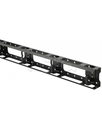 Организатор кабельный металлический вертикальный 32U, черный Hyperline CMV-32U-ML в Ногинске Аксессуары для кабель-канала Pintop.ru