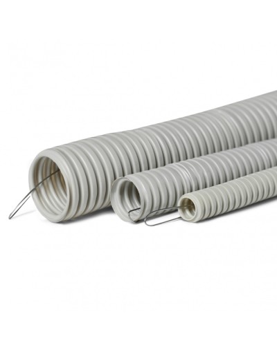 Труба гофр. тяжелая самозатух. ТГТ СЗПВХ 20 мм с зондом (100 м) ПожТехКабель 710-002 в Ногинске Труба гофрированная Pintop.ru