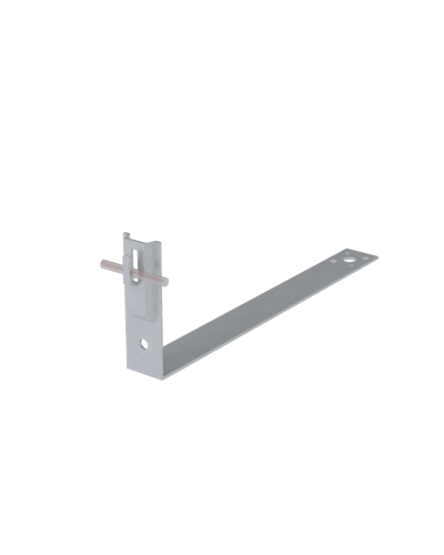 Черепичный держатель зажимной на обрешётку для прутка Ø 5-8 мм L380 мм H100 мм TD КМ-Профиль (CDZO-L380-D5-8 TD) в Ногинске Держатели, клипсы, скобы Pintop.ru