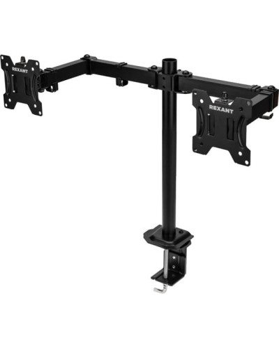 Кронштейн для двух мониторов 13-32, одно колено настольный, серия офис REXANT 38-0356 в Ногинске Системы видеонаблюдения Pintop.ru