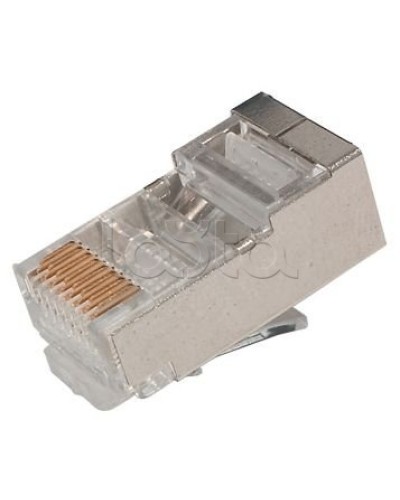 Джек RJ-45 8P8C CAT 5e (экран) (100шт/уп) REXANT 05-1023 в Ногинске Коннекторы и разъемы Pintop.ru