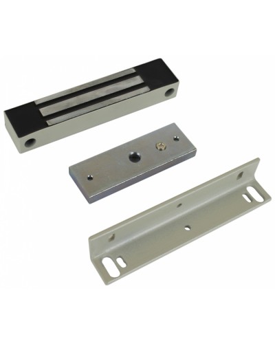 Замок электромагнитный влагозащищенный AccordTec ML-100K (белый) с уголком в Ногинске Электромагнитные замки Pintop.ru