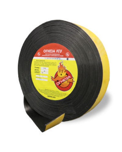 Лента термоуплотнительная Огнеза ОГНЕЗА-ЛТУ 2*50 мм., рулон 25 пог.м. в Ногинске Дополнительное оборудование пожаротушения Pintop.ru