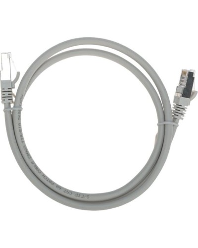 Патч-корд S/FTP, CAT 6A (10G), RJ45-RJ45, 28AWG, LSZH, серый, 1м REXANT 02-0390-1 в Ногинске Патчкорды (медные) Pintop.ru