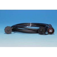 Патч-корд промышленный Hyperline PC-IE-LPM-STP-RJ45-RJ45-C5e-2M-BK