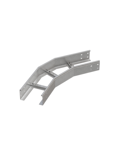 Угол лестничный горизонтальный 45 гр. 100х700х1,5 мм HD85 N КМ-профиль (LGL45-100-700-1.5 HD85 N) в Ногинске Аксессуары для лотков Pintop.ru