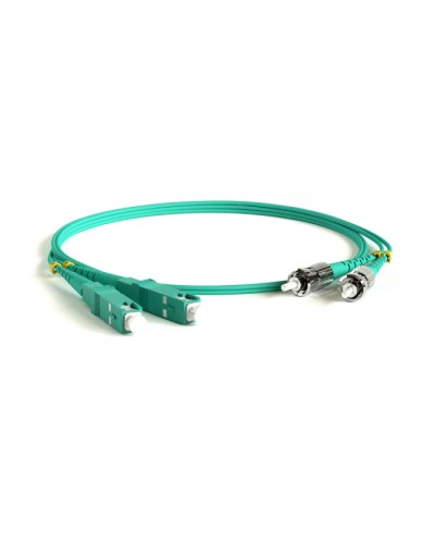 Патч-корд волоконно-оптический Hyperline FC-D2-503-FC/PR-ST/PR-H-3M-LSZH-AQ в Ногинске Патч-корды оптические Pintop.ru