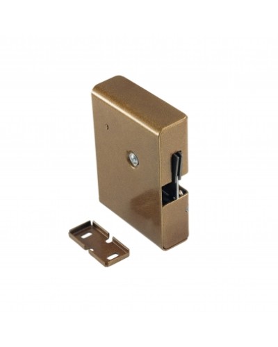 Замок электромеханический с толкателем и датчиком положения двери Promix-SM308.10.1 (коричневый) в Ногинске Электромагнитные замки Pintop.ru