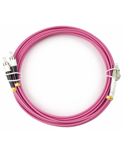 Шнур оптический duplex LC-FC 50/125 mm OM4 5м LSZH Cabeus FOP-50-OM4-LC-FC-5m в Ногинске Патч-корды оптические Pintop.ru